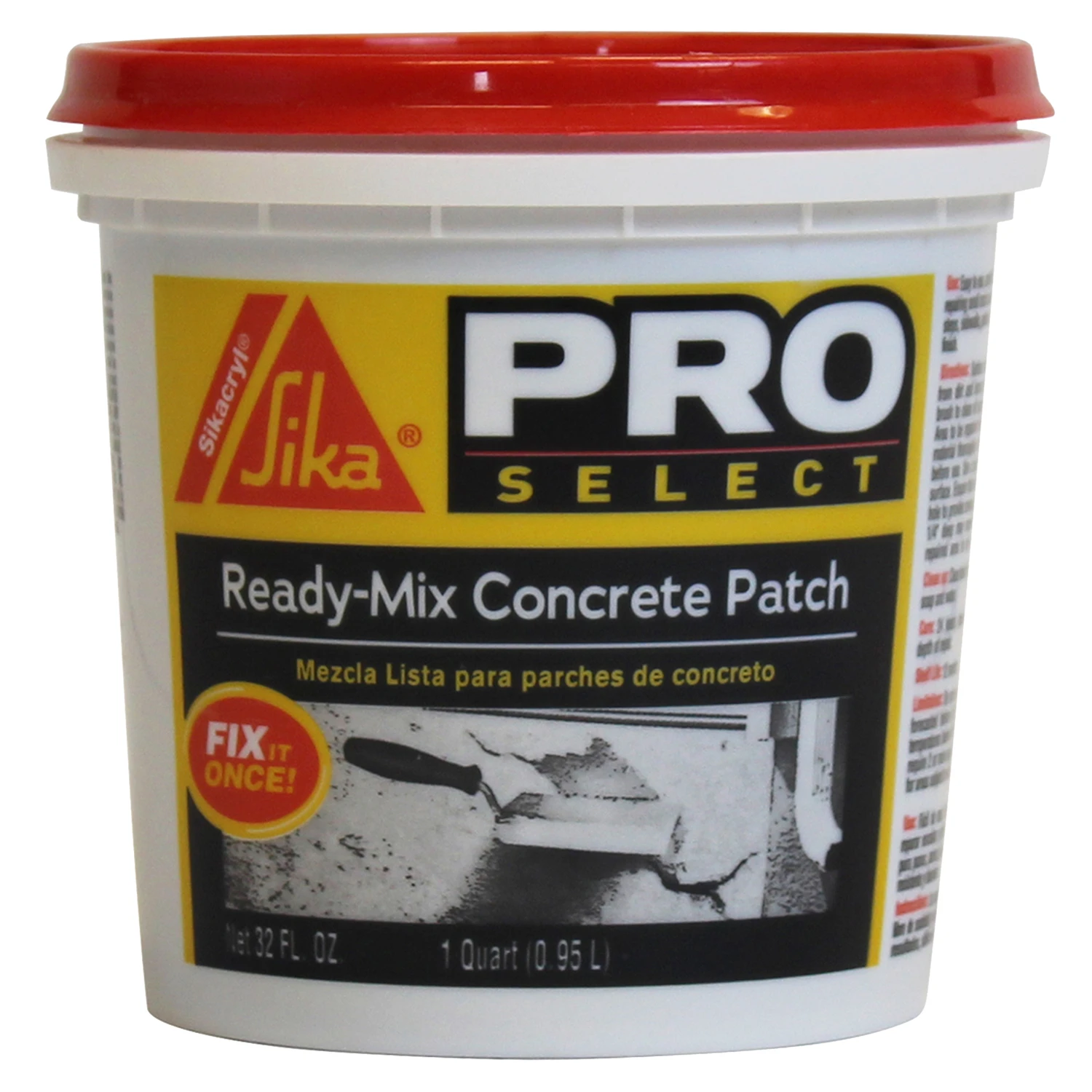 Sika 1 Quart Ready-mix Gray Acrylic Concrete Patch For Spalls And Cracks