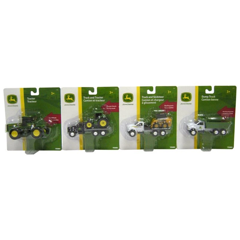 John Deere Assorted Toy Trucks Die Cast/plastic, 4.5 In, Model 37308, 2 Pk