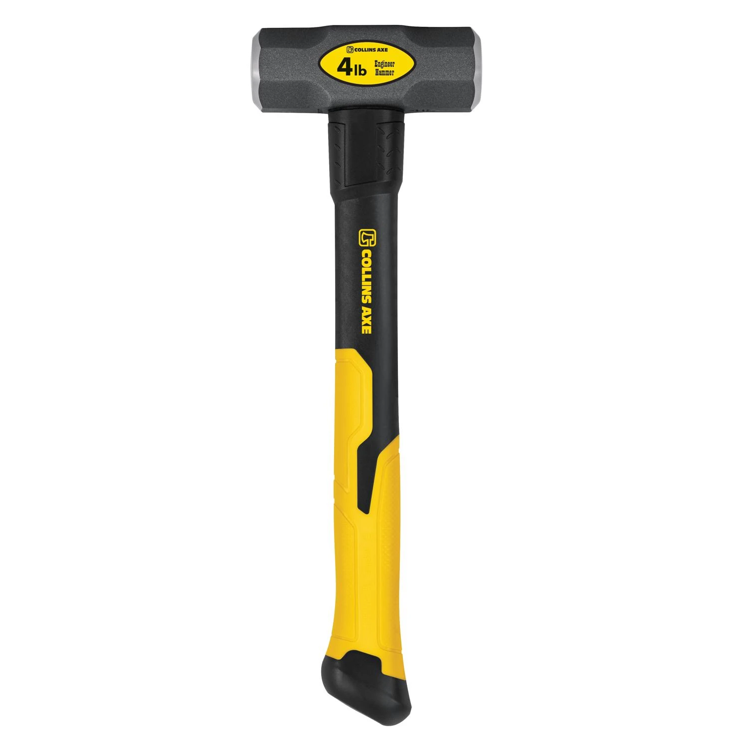 4 Lb Steel Sledge Hammer With 15 In. Fiberglass Handle And Non-slip Grip