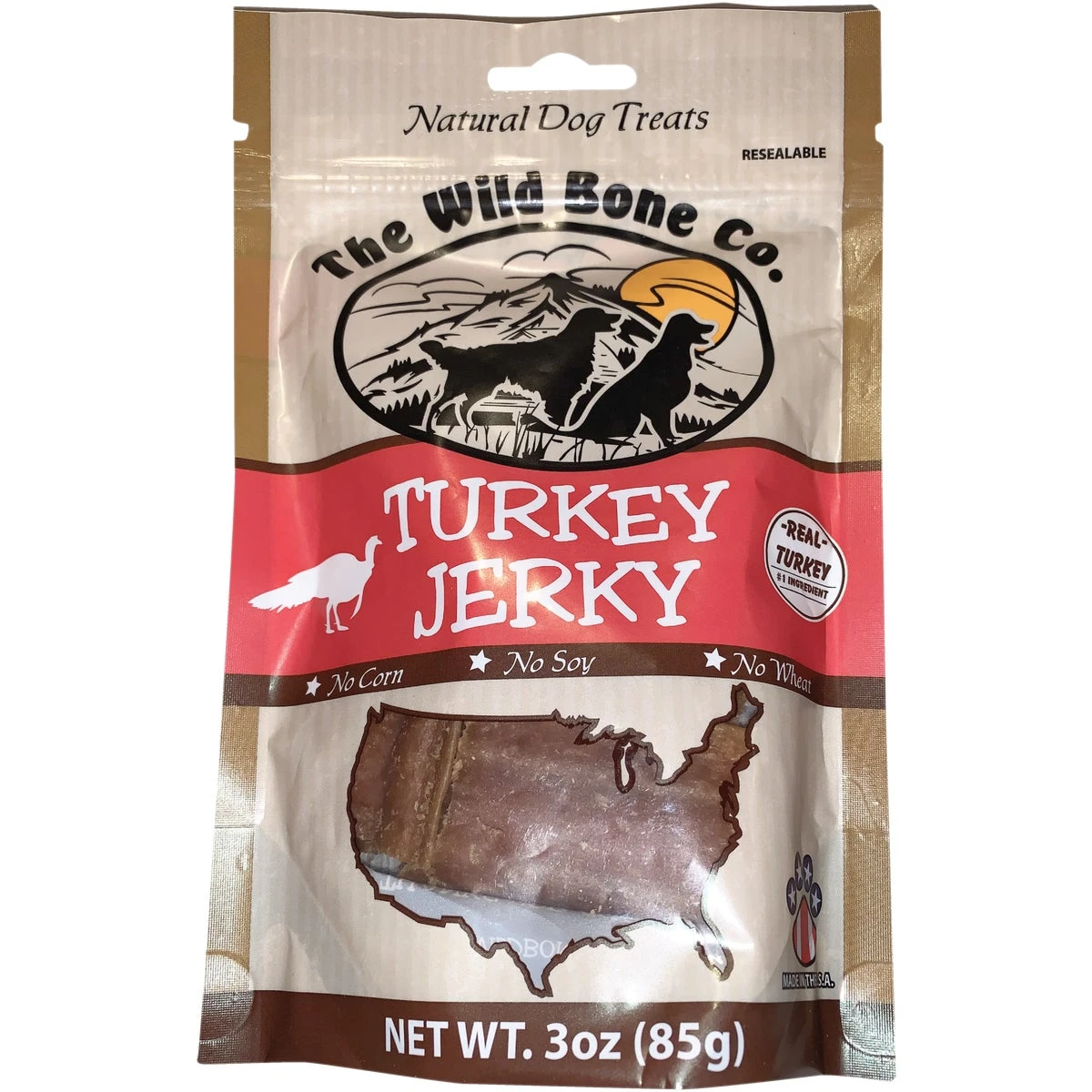 Turkey Jerky Dog Treat, 3 Oz, Grain-free, Model 1920.6