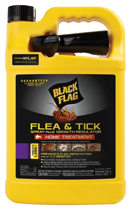 Flea & Tick Spray Plus Growth Regulator Home Treatment, 1-Gallon