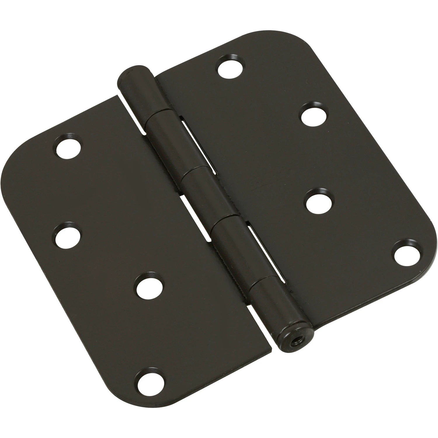 Door Hinge, Interior, Round Edge, Oil-Rubbed Bronze, 4 In.