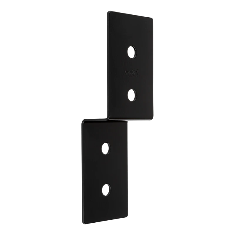 Indio Collection Decorative Joist Tie, Black, 1-3/4 x 3 x 9-3/4 In.