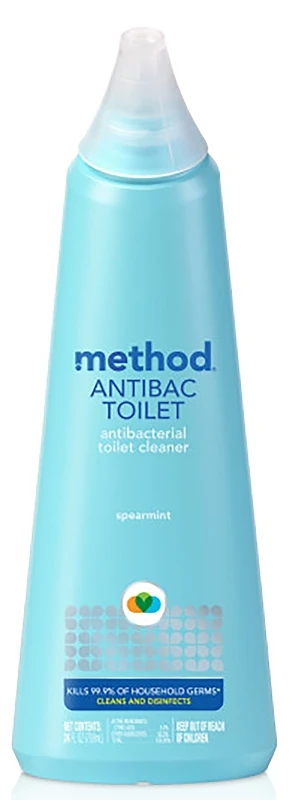 Naturally-Derived Antibacterial Toilet Bowl Cleaner, Spearmint, 28 oz.