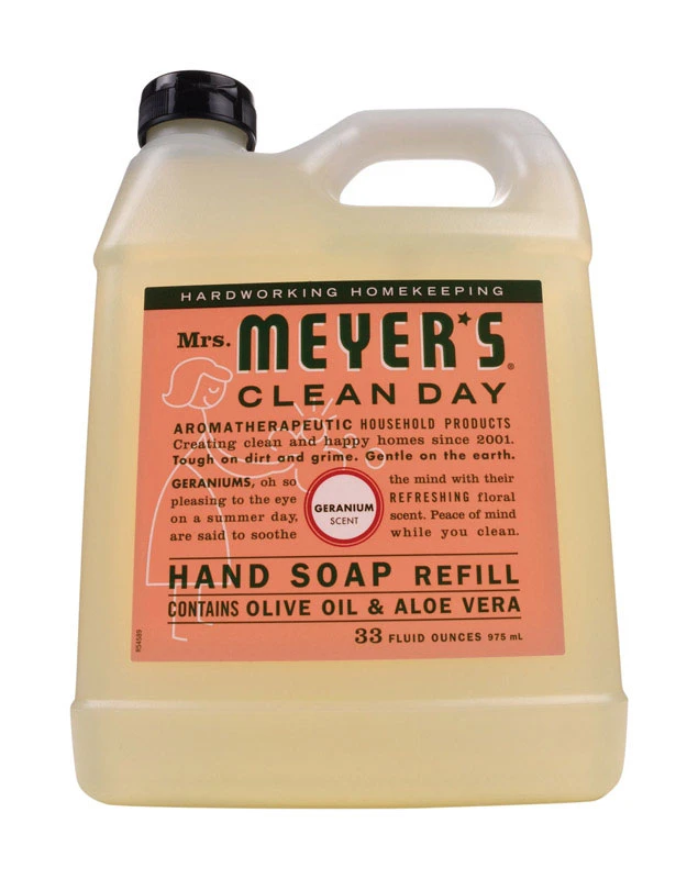 Geranium Scent Liquid Hand Soap Refill Bottle, 33 oz.