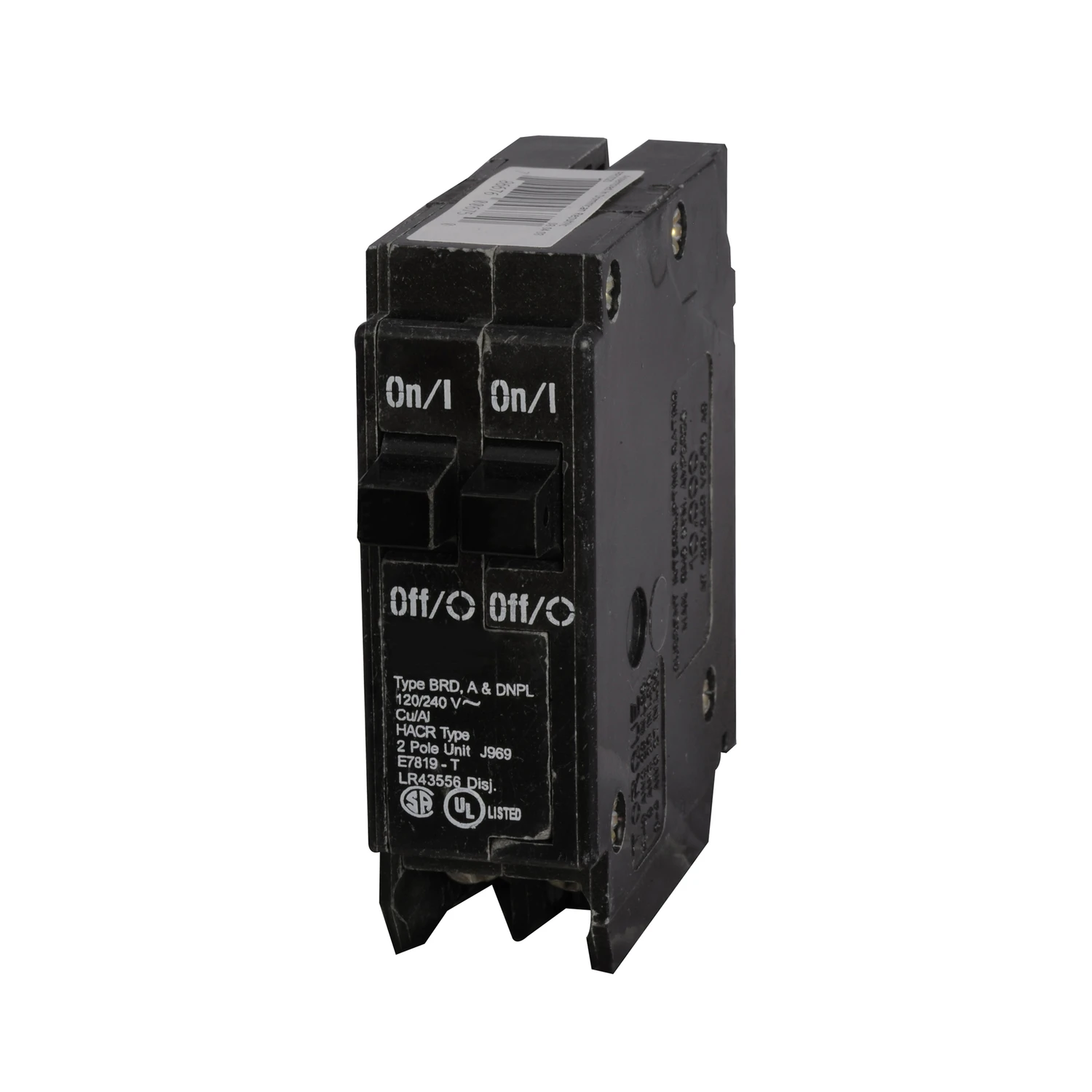 Tandem Circuit Breaker, Single Pole, Half-Size, 2 30-Amp