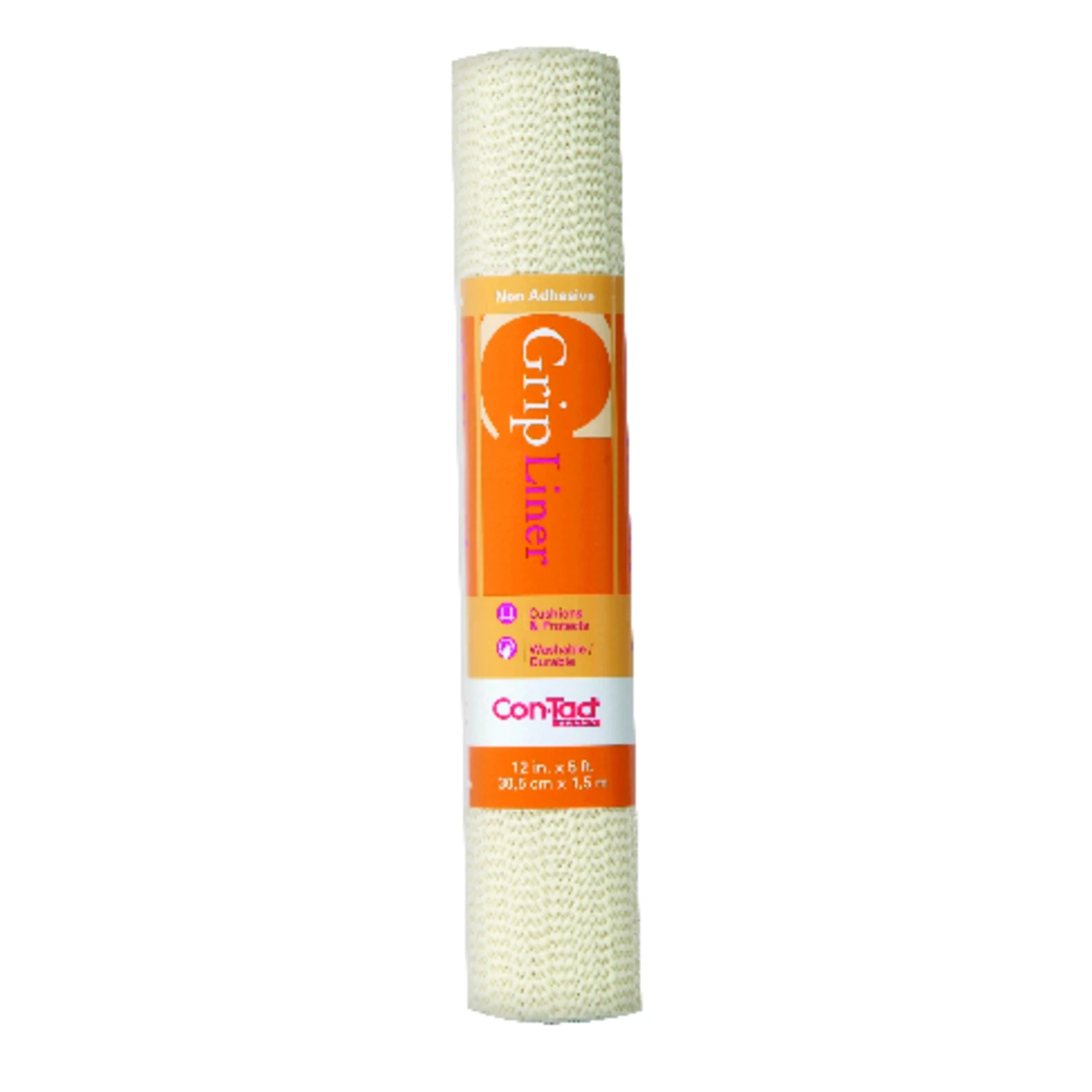 12 In. X 5 Ft. Almond Non-adhesive Beaded Grip Shelf Liner