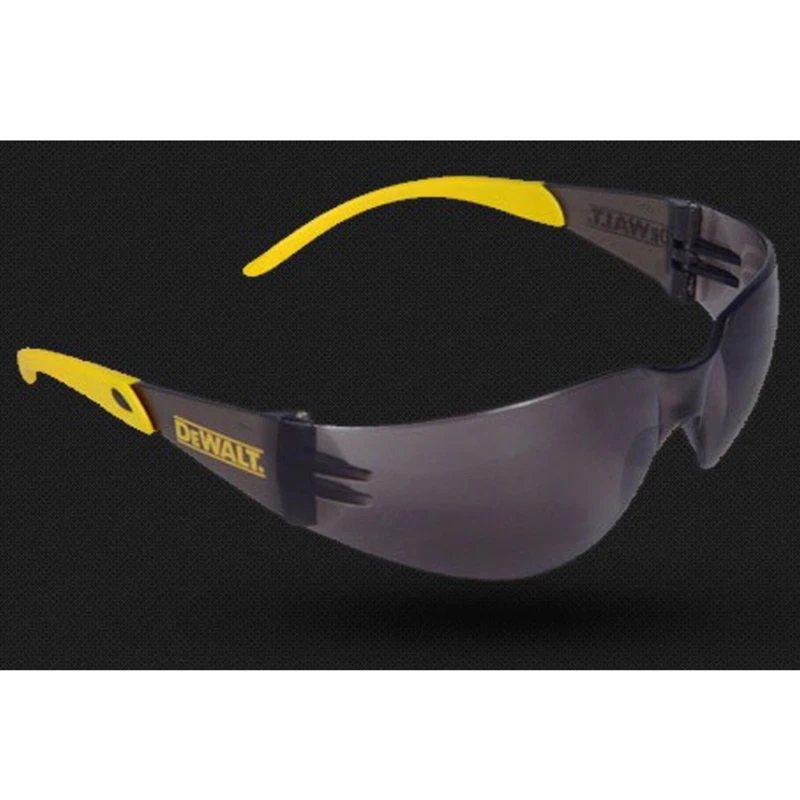 Protector Black/yellow Frame Safety Glasses With Smoke Lenses Dpg54-2c