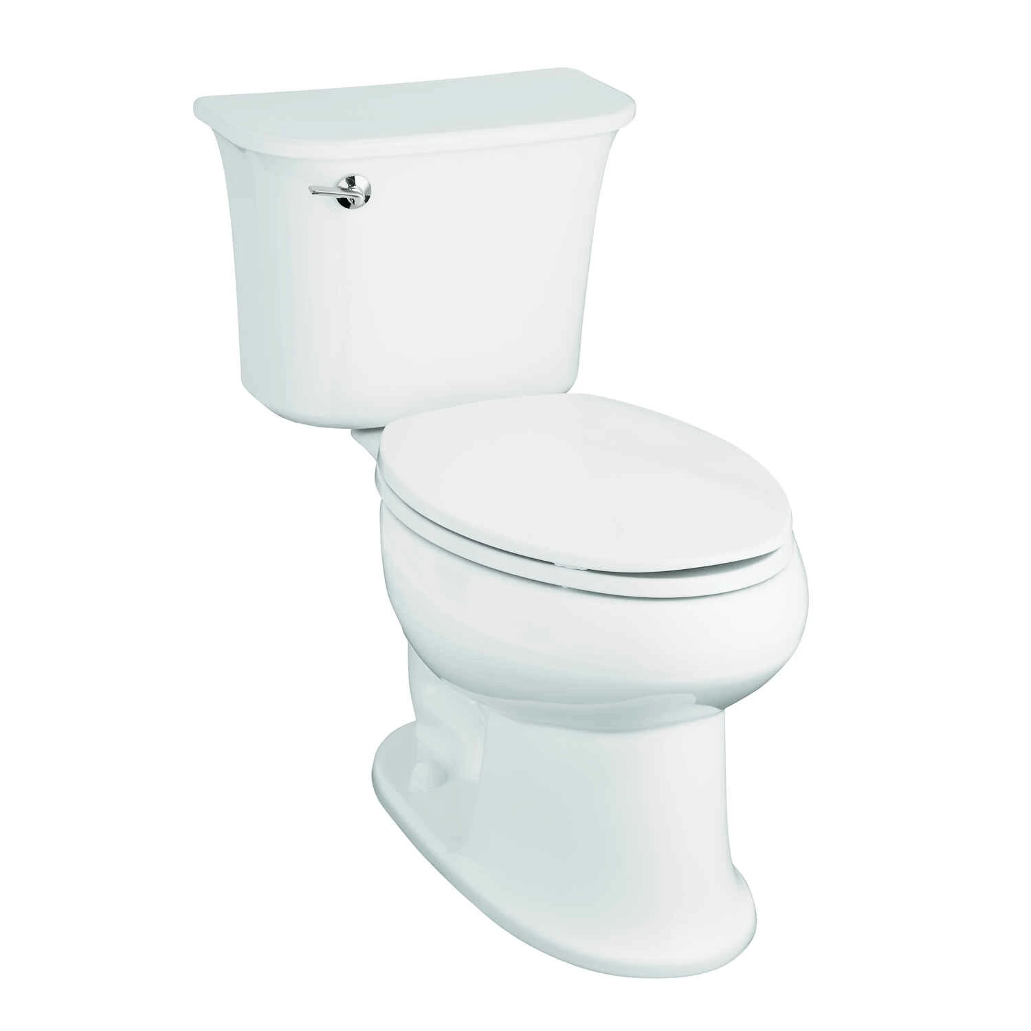 Stinson White Watersense Labeled Elongated Chair Height 2-piece Toilet 12-inch Rough-in
