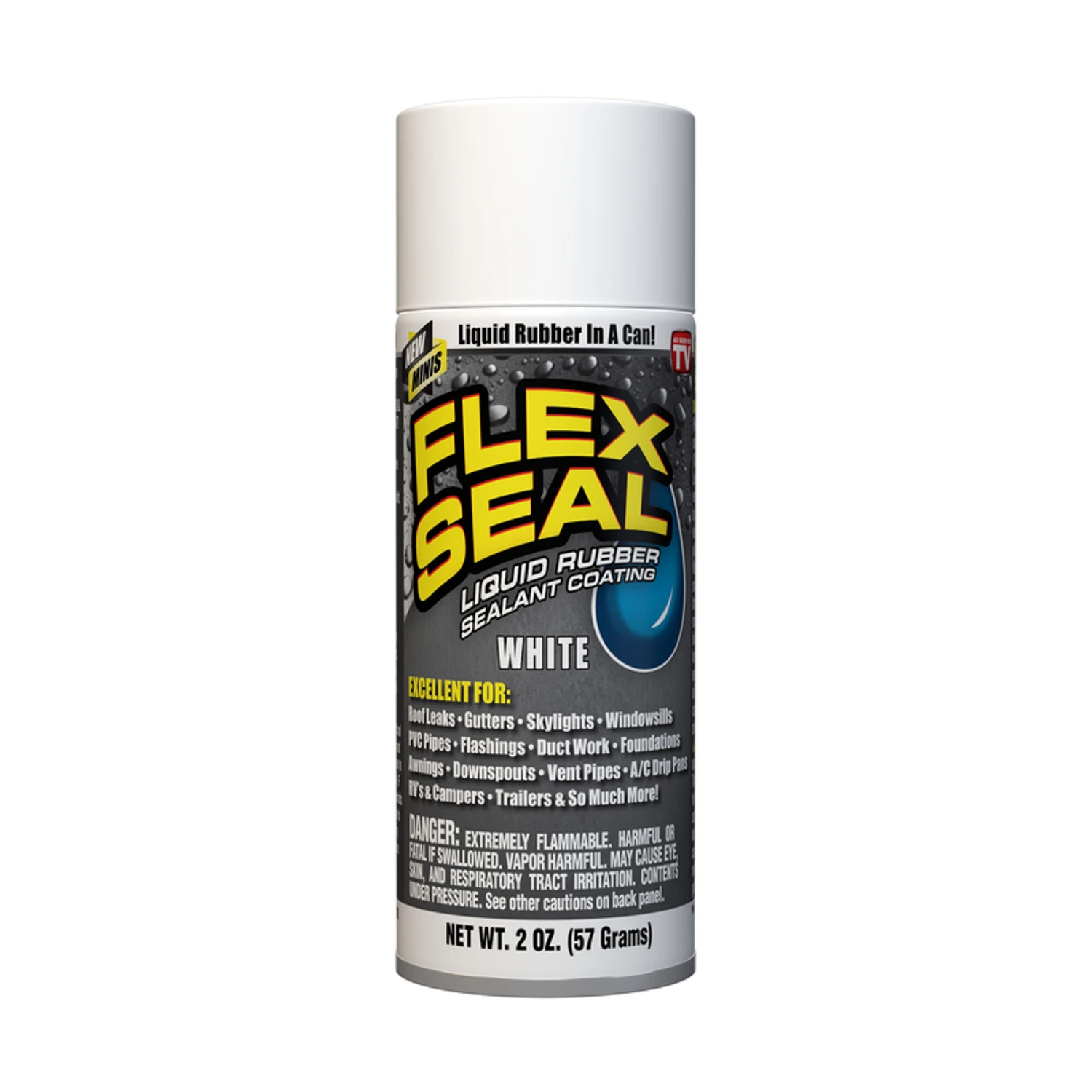 Flex Seal FSWHTMINI Mini Rubber Sealant Coating, White, 2 Oz Flex Seal FSWHTMINI Mini Rubber Sealant Coating, White, 2 Oz