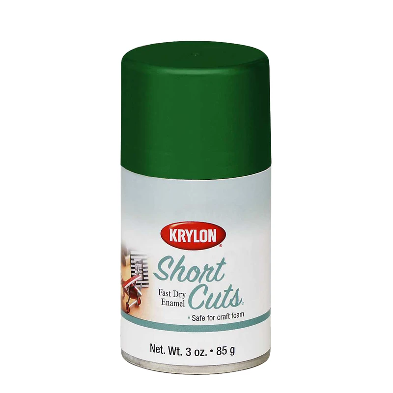Short Cuts 3 Oz. High-gloss Enamel Spray Paint, Leaf Green - Scs-046