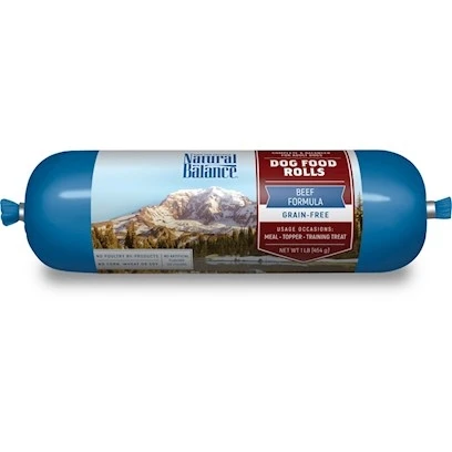 Beef Formula Dog Food Roll, 2.25 Pounds, Grain Free