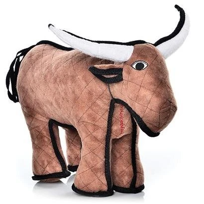 Bevo The Bull Durable Dog Toy - Barnyard Chew Toy For Aggressive Chewers