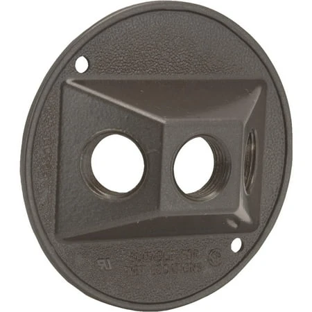 Weatherproof Electrical Cover, Brz Outdoor Round Cover 5997-2