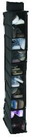 6696 Hanging Shoe Storage Organizer 46x5.25x12 Black