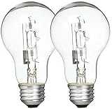 TCP 442243B2CL Clear Halogen Light Bulb-43W HAL 2PK A-BULB CLR