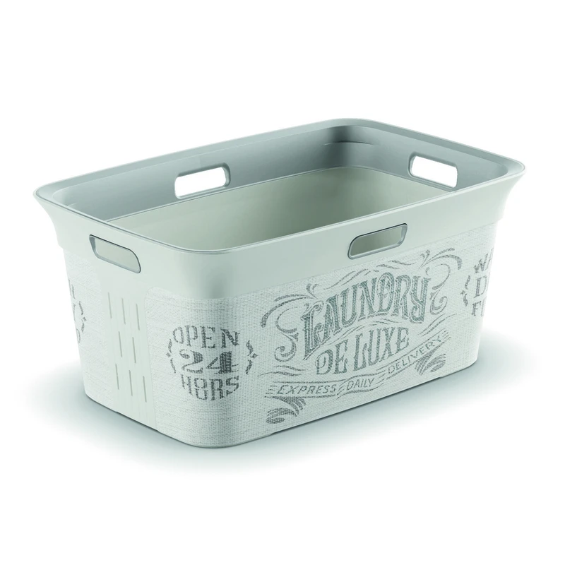 KIS White Plastic Laundry Basket