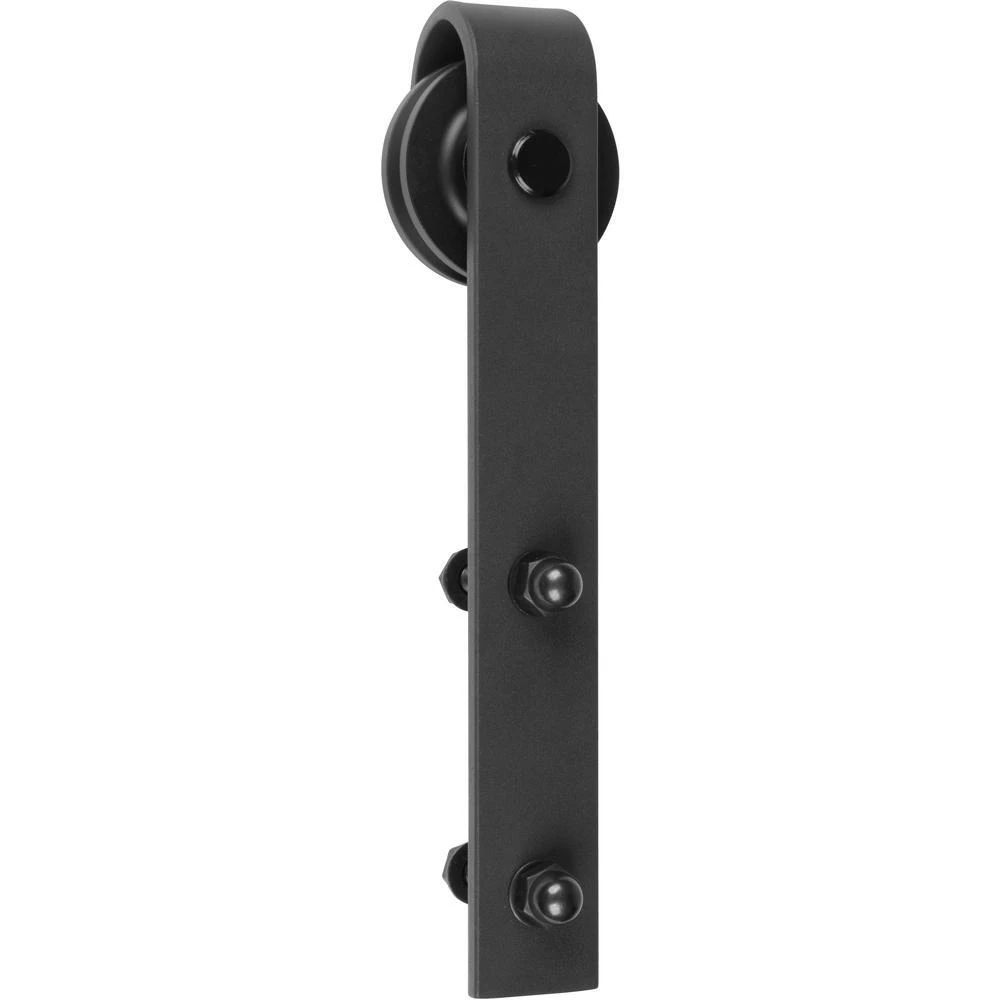 1000 Series Black Barn Door Hardware Kit - 8 Feet Long
