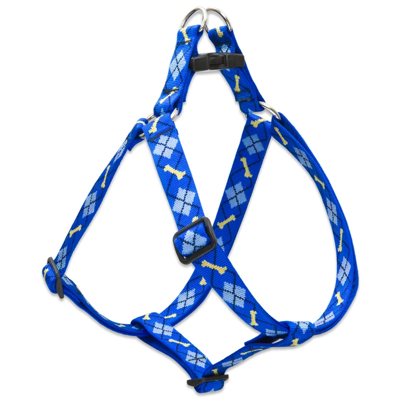Pet Original Designs Multicolor Dapper Dog Nylon Step In Harness 24-38 In.