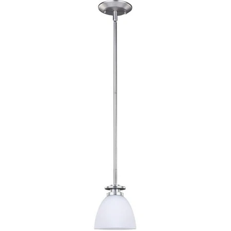 Imports Ipl256a01bn New Yorker 1 Bulb Pendant Light Fixture Brushed Nickel