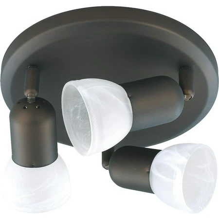 Jasper Orb 3-light Track Lighting Fixture Model Icw93orb In Bronze Finish