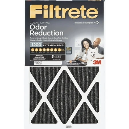 3M Filtrete 20 In. x 30 In. x 1 In. Odor Reduction 1200 MPR Furnace Filter