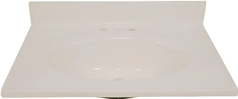 Bs-1925 Cultured Marble Vanity Top, Solid Bone, 19 X 25 Inches