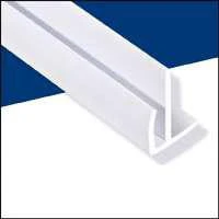 607390 Walltuf 8 Ft. White Vinyl Outcorner Moulding