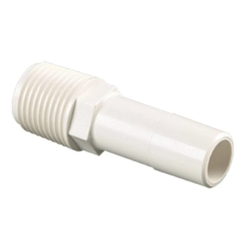 P-604 Plastic Male Stem Connector, 1/2 Inch Cts X 1/2 Inch Mpt