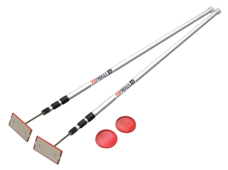 Zippole Telescoping 12 Ft L X 1 In D Aluminum Extension Pole, 2-pack, Model Slp2