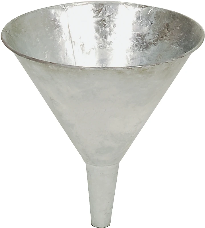 Gf52 Heavy Duty Funnel With Screen, 2 Quart Capacity, Galvanized Steel Construction
