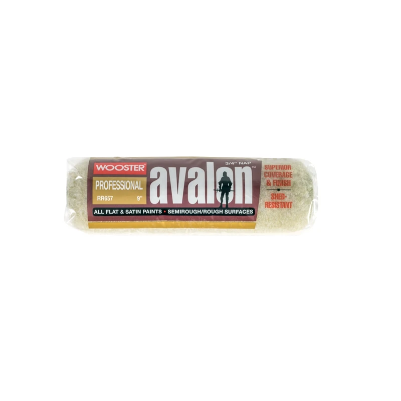 Wooster  Avalon  Fabric  3/4 in.  x 9 in. W For Semi-Rough Surfaces 1 pk Regular  Paint Roller Cover