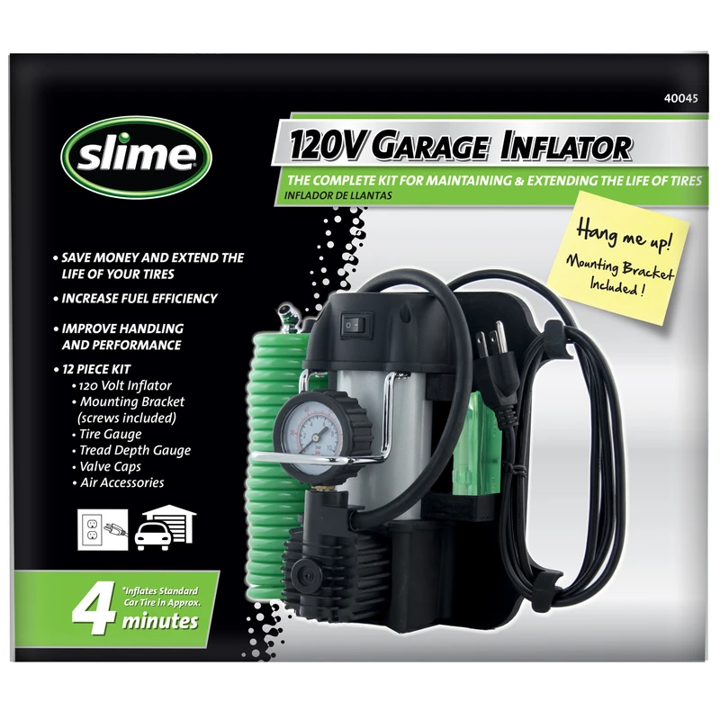 Pro Power 120 V 150 Psi Garage Tire Inflator/accessory Kit With Accessories