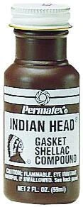 20539 Indian Head Gasket Shellac Compound, 2 Oz Liquid Sealant