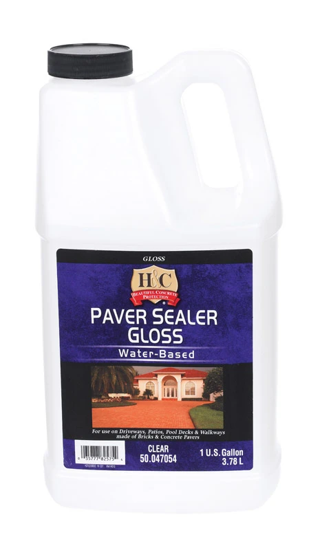 Clear Gloss Water-based Paver Sealer 1 Gallon - High Gloss Finish