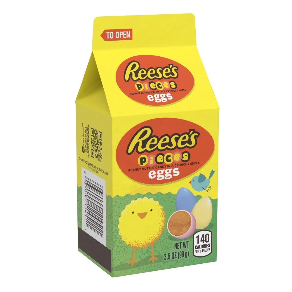 Pieces Pastel Easter Eggs Mini Carton - 3.5 Ounces