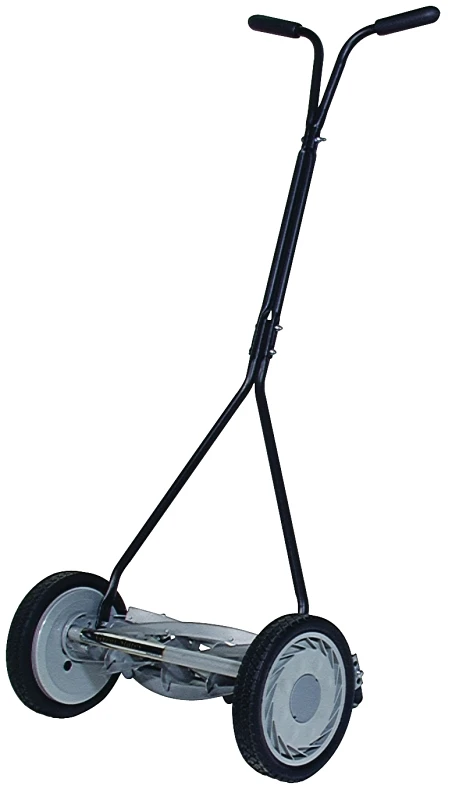 16-inch 5-blade Push Reel Lawn Mower With Dual-wheel Trailing