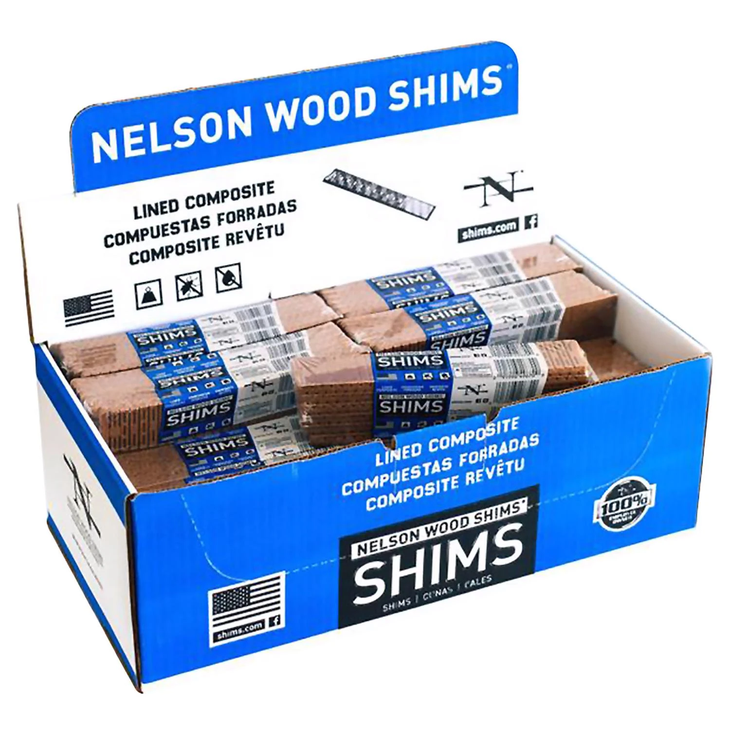 1.5 In. W X 8 In. L Composite Shim 12 Pk - Water, Rot, Insect Resistant
