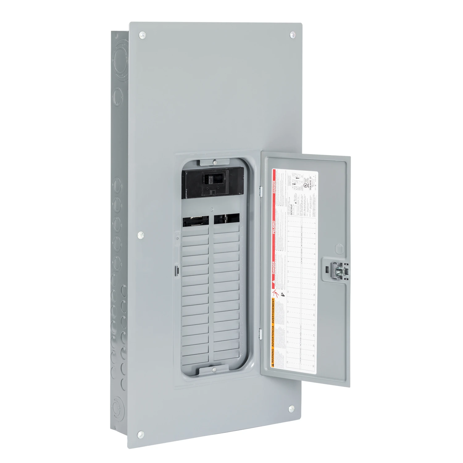 Qo 200 Amp 120/240 Volt 30 Space Wall Mount Main Breaker Load Center