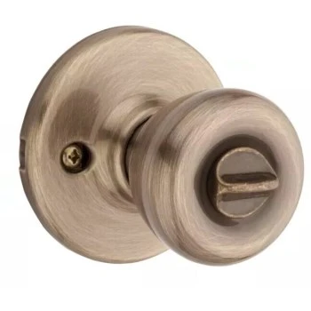 Tylo Antique Brass Entry Door Knob 1.75 In. Model 400t56alrcsk3bx - Pack Of 3