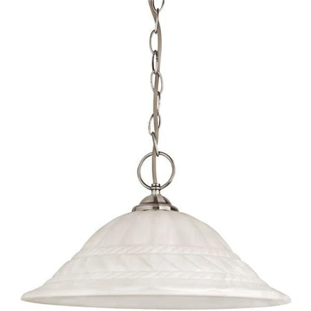 Imports Murano 1 Bulb 16" Brushed Nickel Pendant Fixture Ipl316bn