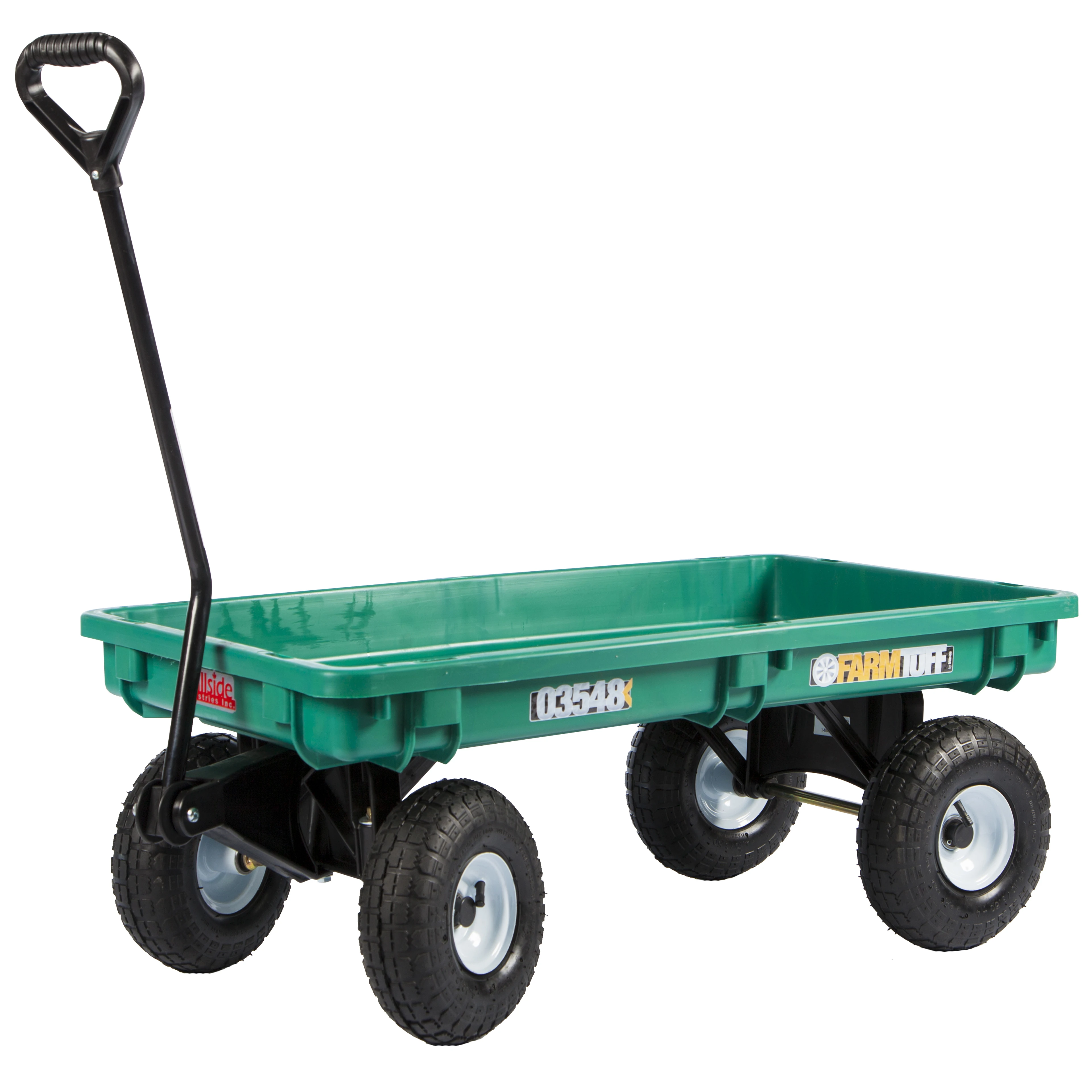Poly-deck Garden Wagon 20 X 38 In. With Flat Free Tires, Green