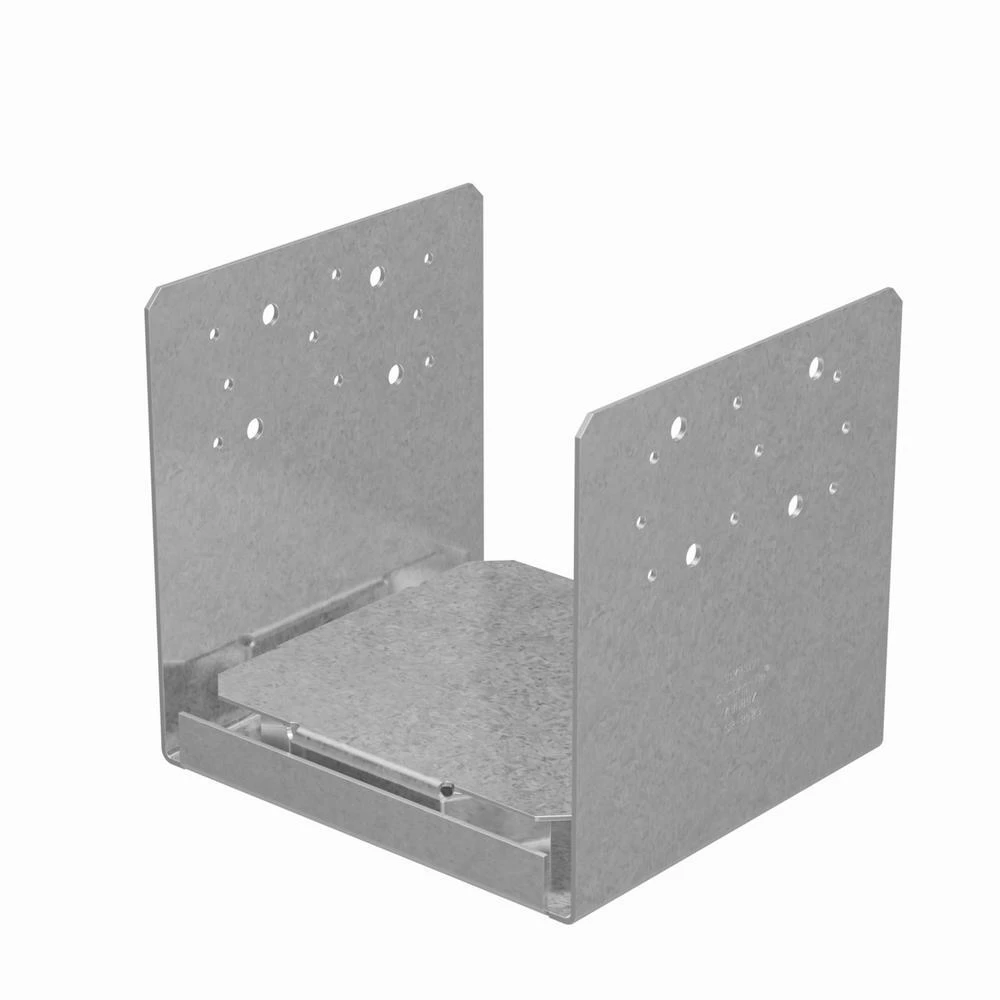 Abu88z 8 In. X 8 In. Zmax Galvanized Adjustable Post Base
