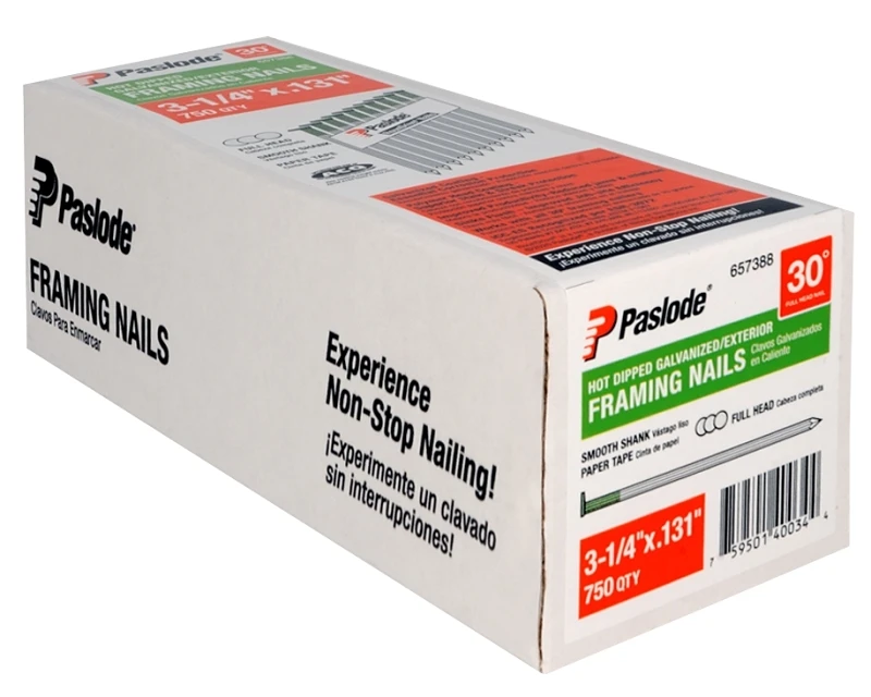 3-1/4 In. X 0.131 In. Hot-dipped Galvanized Steel Framing Nails 750 Pk
