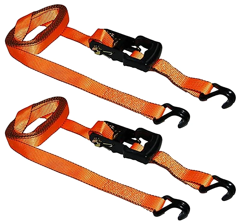 Ancra Sl81 Hd Ratchet Tie Down Strap, 1.25 In X 15 Ft, 700 Lb, 2-pack
