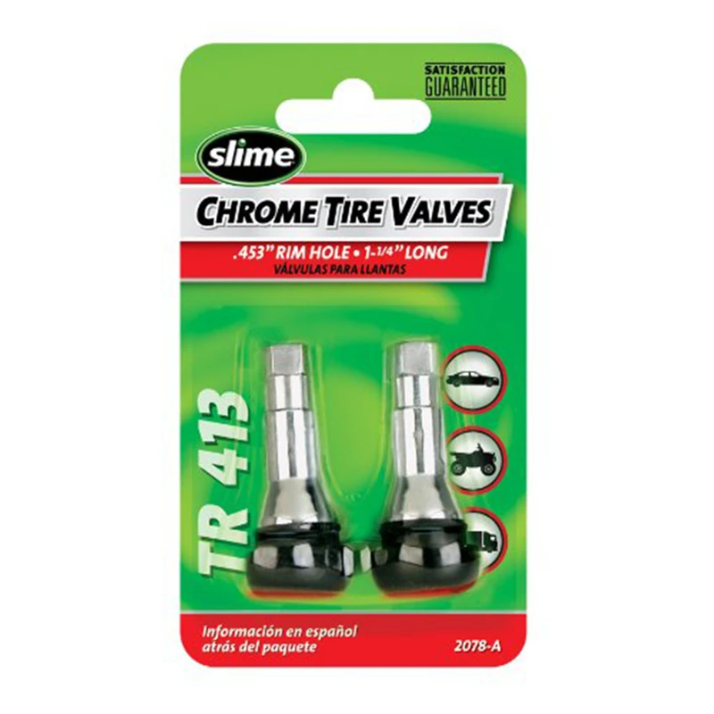 Slime Tr413 Chrome Tire Valve Stem 1 1/4" 60 Psi Model 2078-a