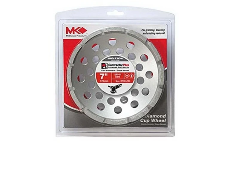 7 Inch Contractor Plus Cup Wheel, Model 167683, Arbor Size 5/8-11