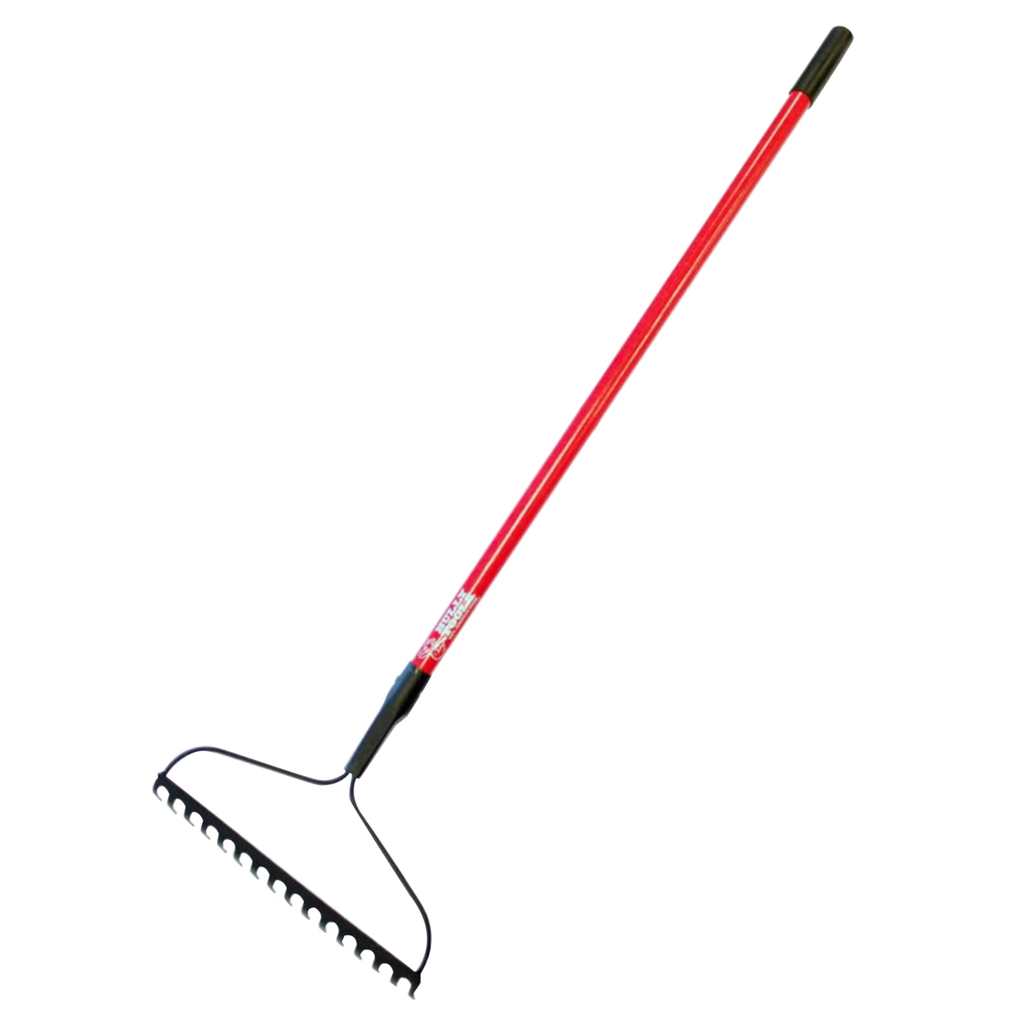 58 In. 16 Tine Heavy-duty Steel Bow Rake With Fiberglass Handle