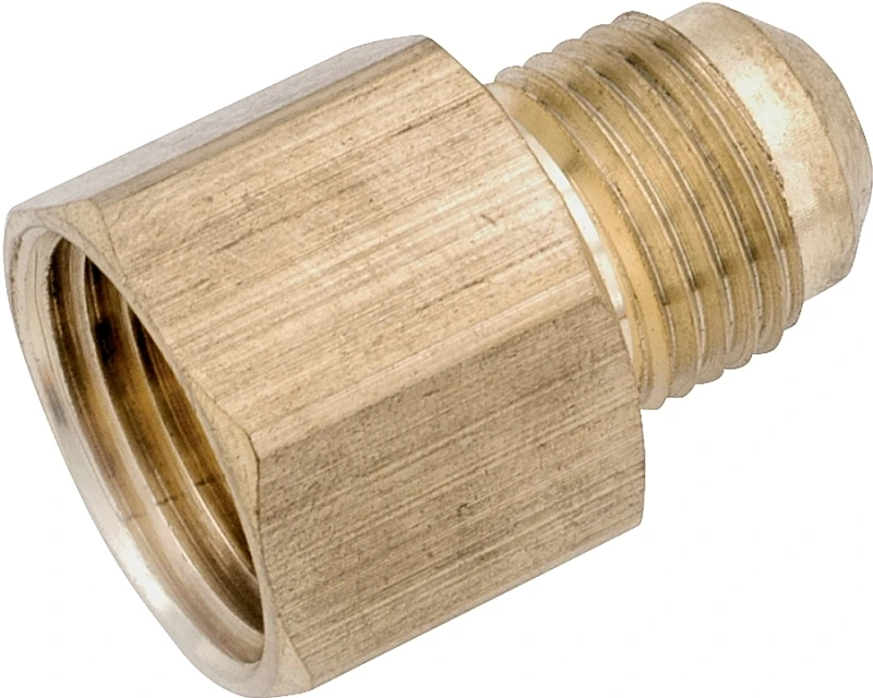 Pipe Fitting, Flare Connector, Lead Free Brass, 1/2 In. Flare x 1/2 In. FPT