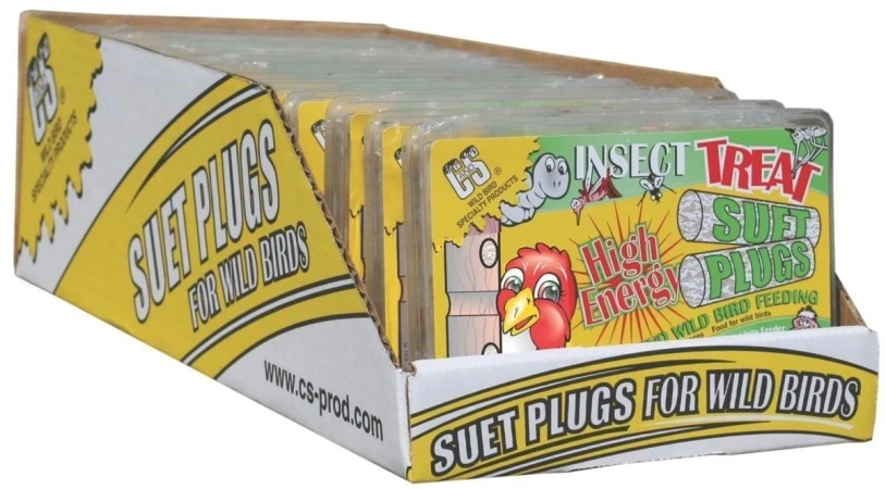 C&s Insect Treat High Energy Suet Plugs, 12 Ounce - Model Cs12687